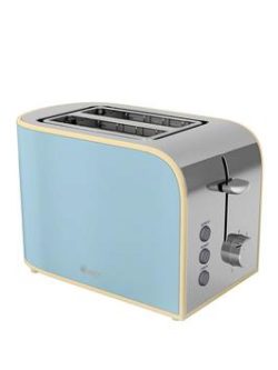Swan St17020Bln Retro 2-Slice Toaster - Blue
